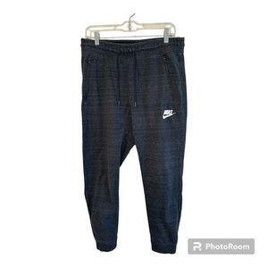 Nike Advance 15 Black Heather Drawstring Waist Knit Joggers Pants